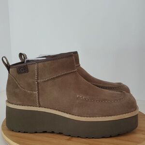UGG Cityfunc Ultra Mini Platform Boots Women's 8 Hickory NWOB